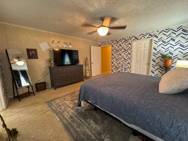 a room with furniture and a gate