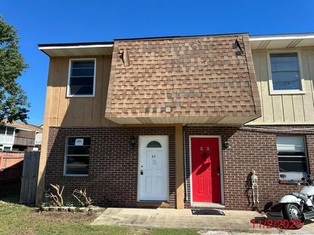 a front view of a house