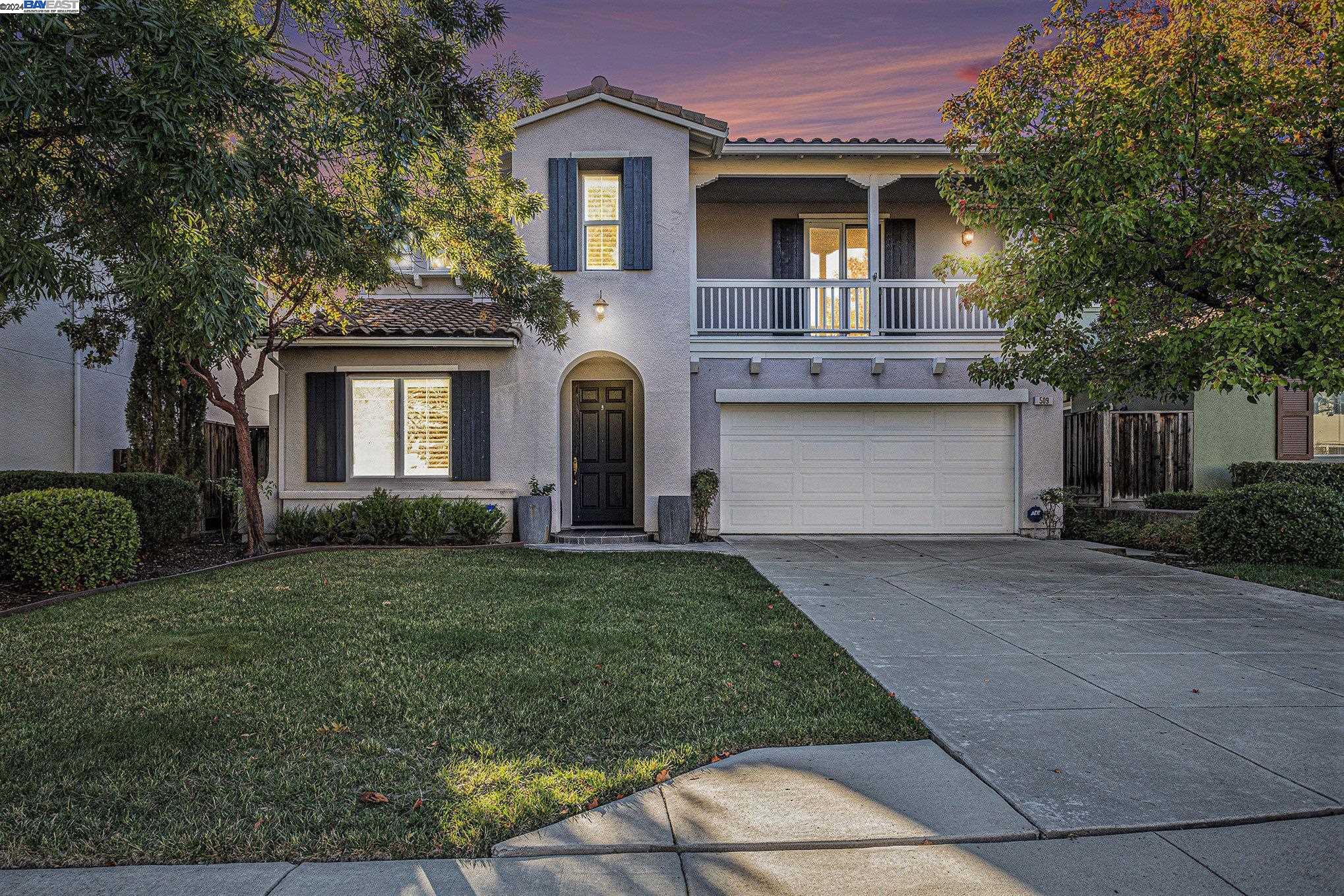 509 Andreas Court San Ramon, CA 94582 - Photo 1 of 1 a front view of a house with a garden and trees