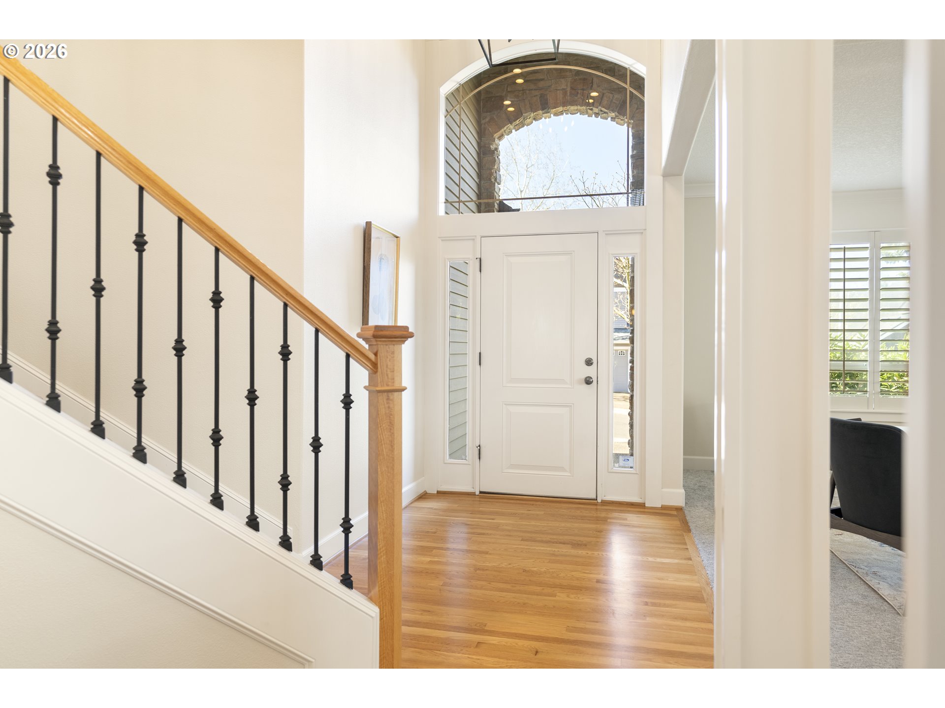 3578 Northwest Gerritz Terrace Portland, OR 97229 - Photo 6 of 47 a view of a entryway door with wooden floor