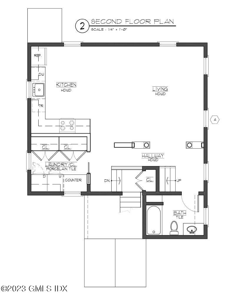 37 Orchard Street, Unit B Cos Cob, CT 06807 - Photo 14 of 15 a picture of a floor plan