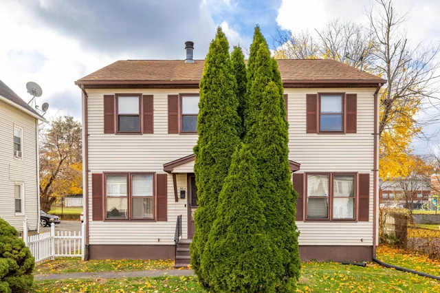 a front view of a house