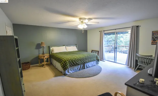 a bedroom with a bed furniture and a window