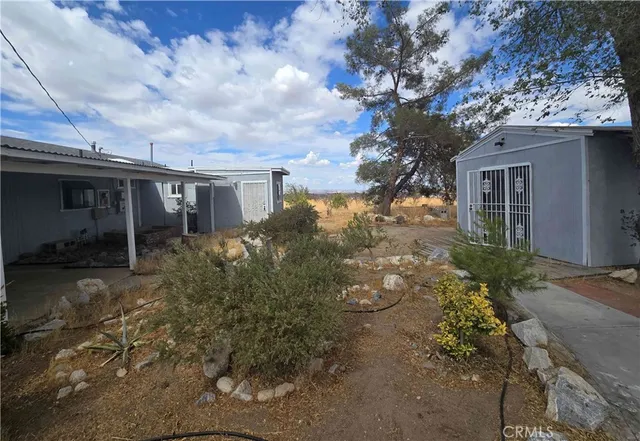 a backyard of a house