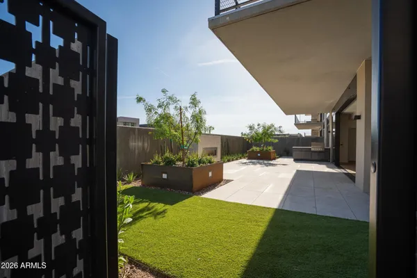 a view of a house with a patio