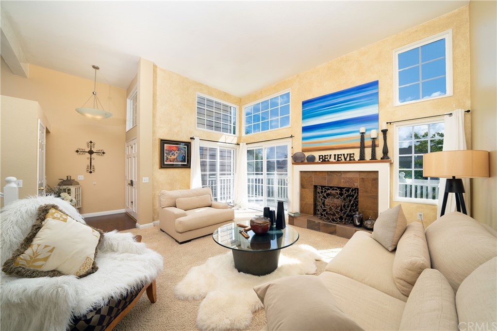 33221 Ocean Ridge, Unit 38 Dana Point, CA 92629 - Photo 1 of 1 living room with fireplace for your cozy evenings at home.
