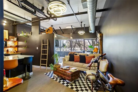 a room with furniture