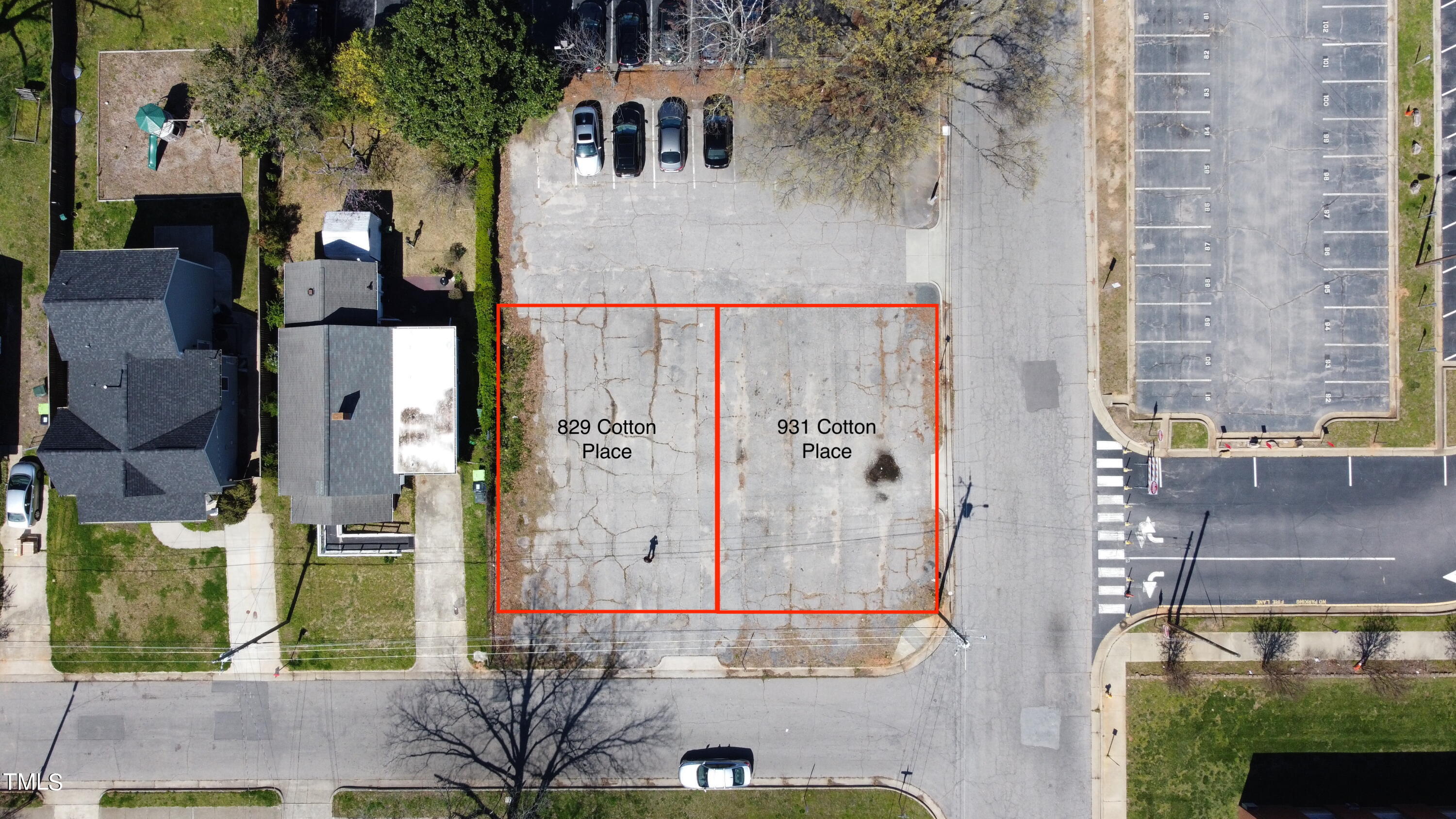 931 Cotton Place Raleigh, NC 27601 - Photo 1 of 4 aerial view of a house with a garden