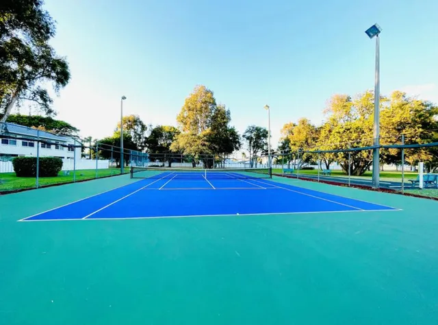 a view of tennis court