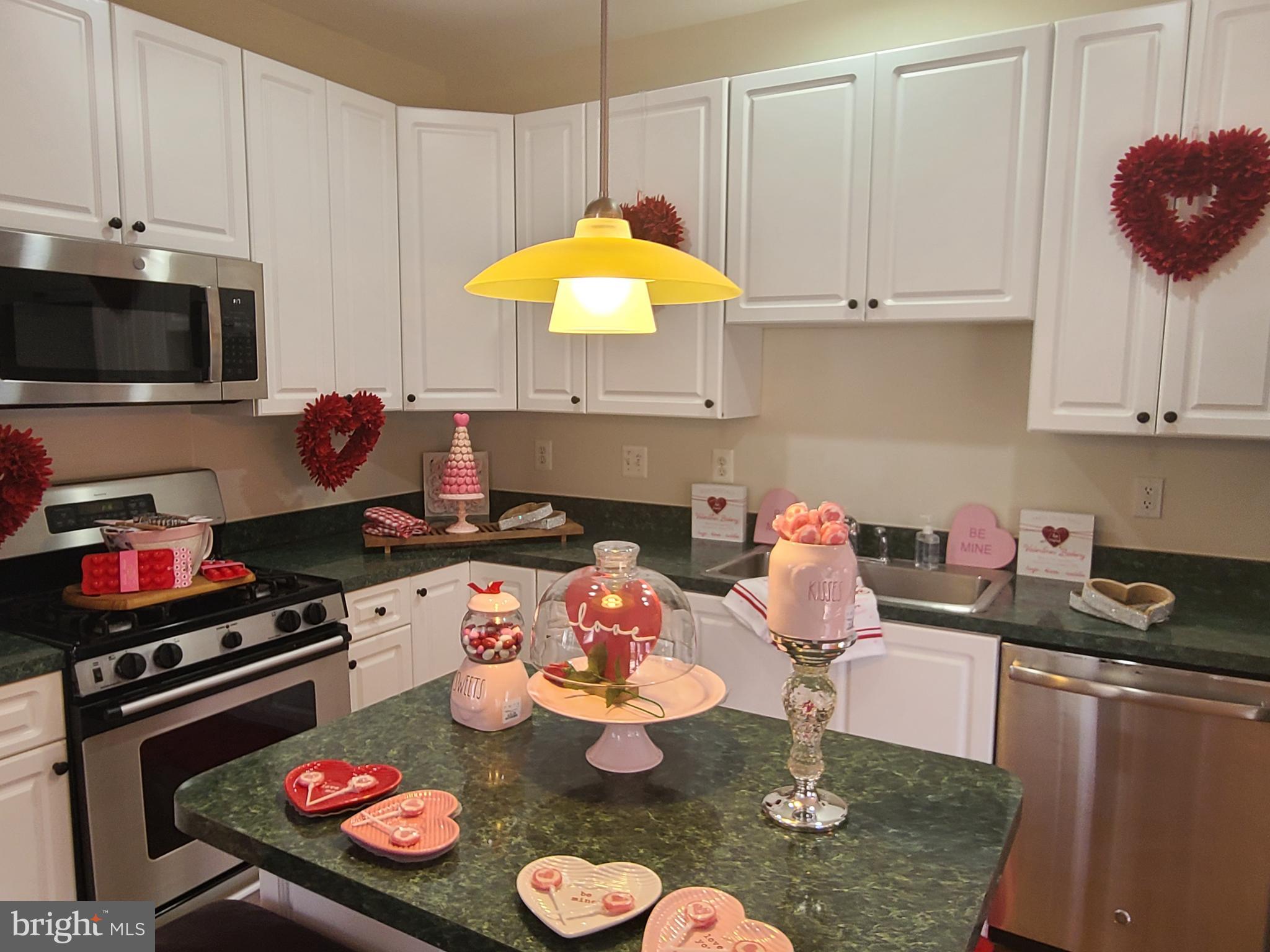 164 Tilden Way, Unit 164 Edgewater, MD 21037 - Photo 11 of 34 a kitchen with a stove a microwave and cabinets