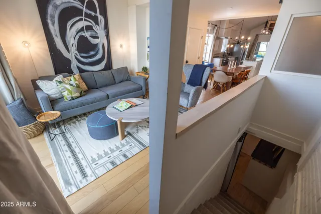 a view of a backyard with a garden