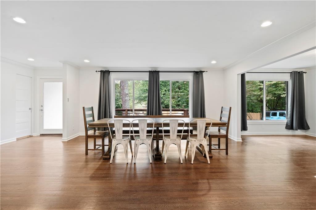 3363 Briarcliff Road Northeast Atlanta, GA 30345 - Photo 9 of 44 a dining room with furniture window outside view and a kitchen