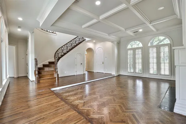 a view of livingroom with hardwood floor and window