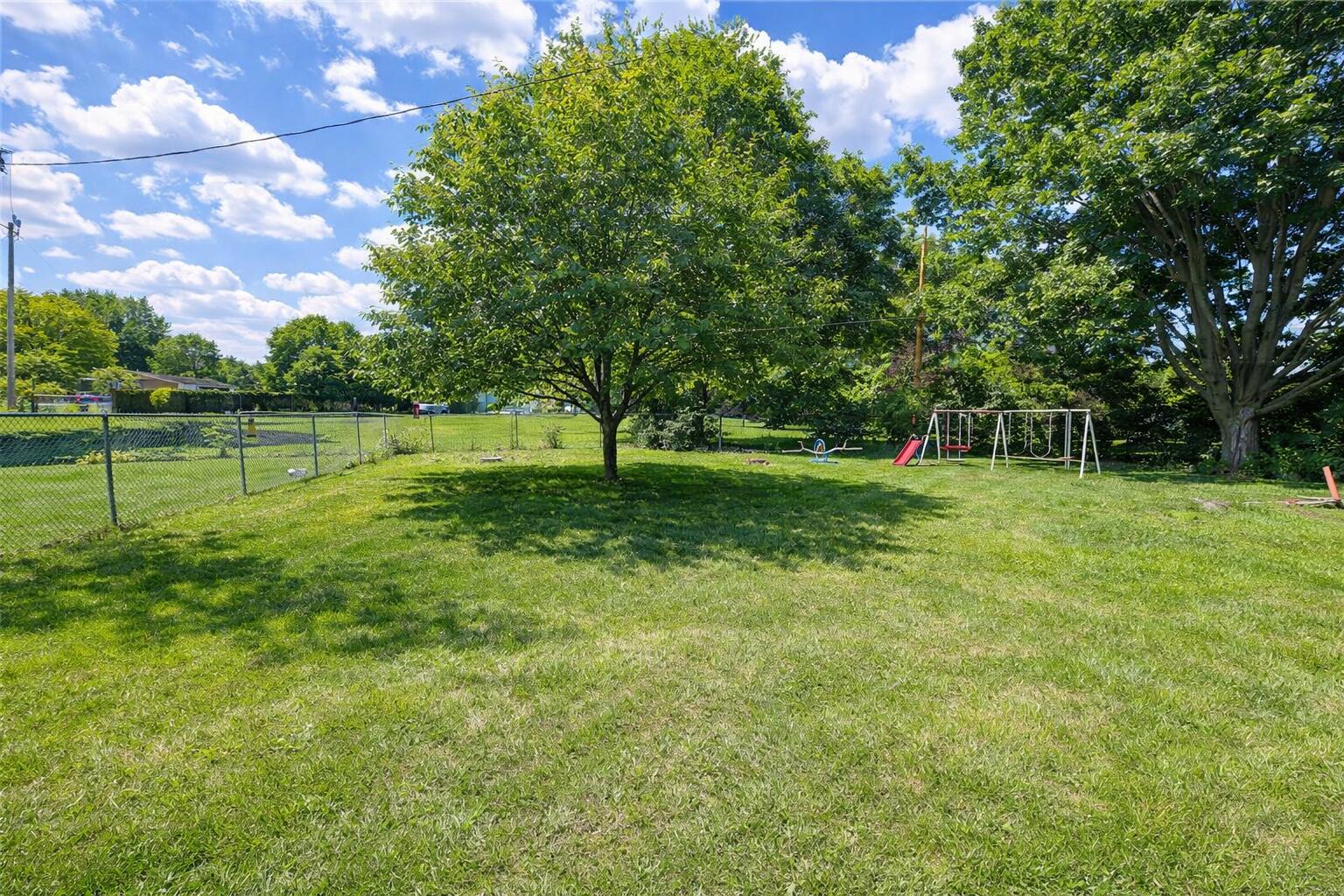 2618 James Boulevard Racine, WI 53403 - Photo 37 of 38 Sunny suburban backyard with tree and sw