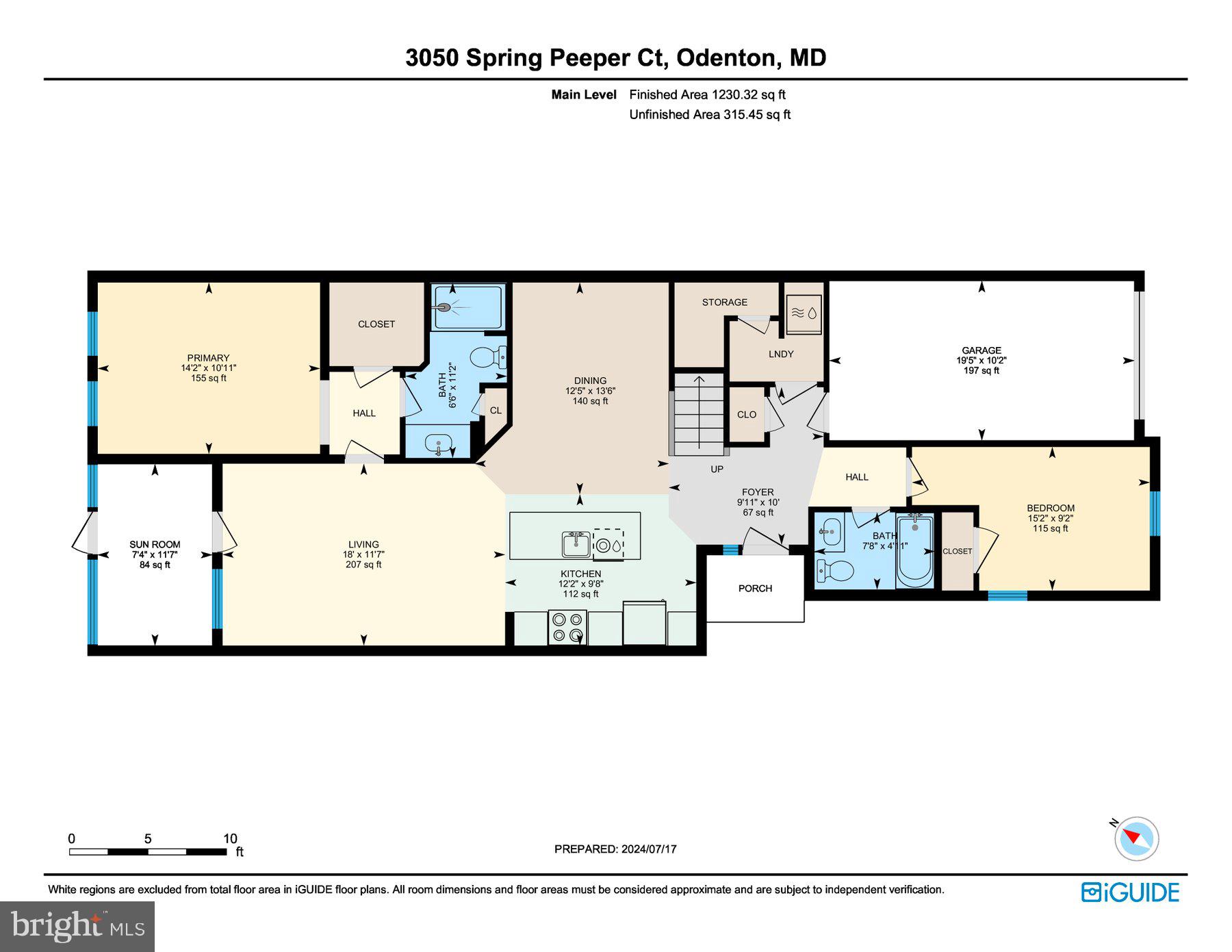 3050 Spring Peeper Court Odenton, MD 21113 - Photo 34 of 40 Main Level Floor Plan