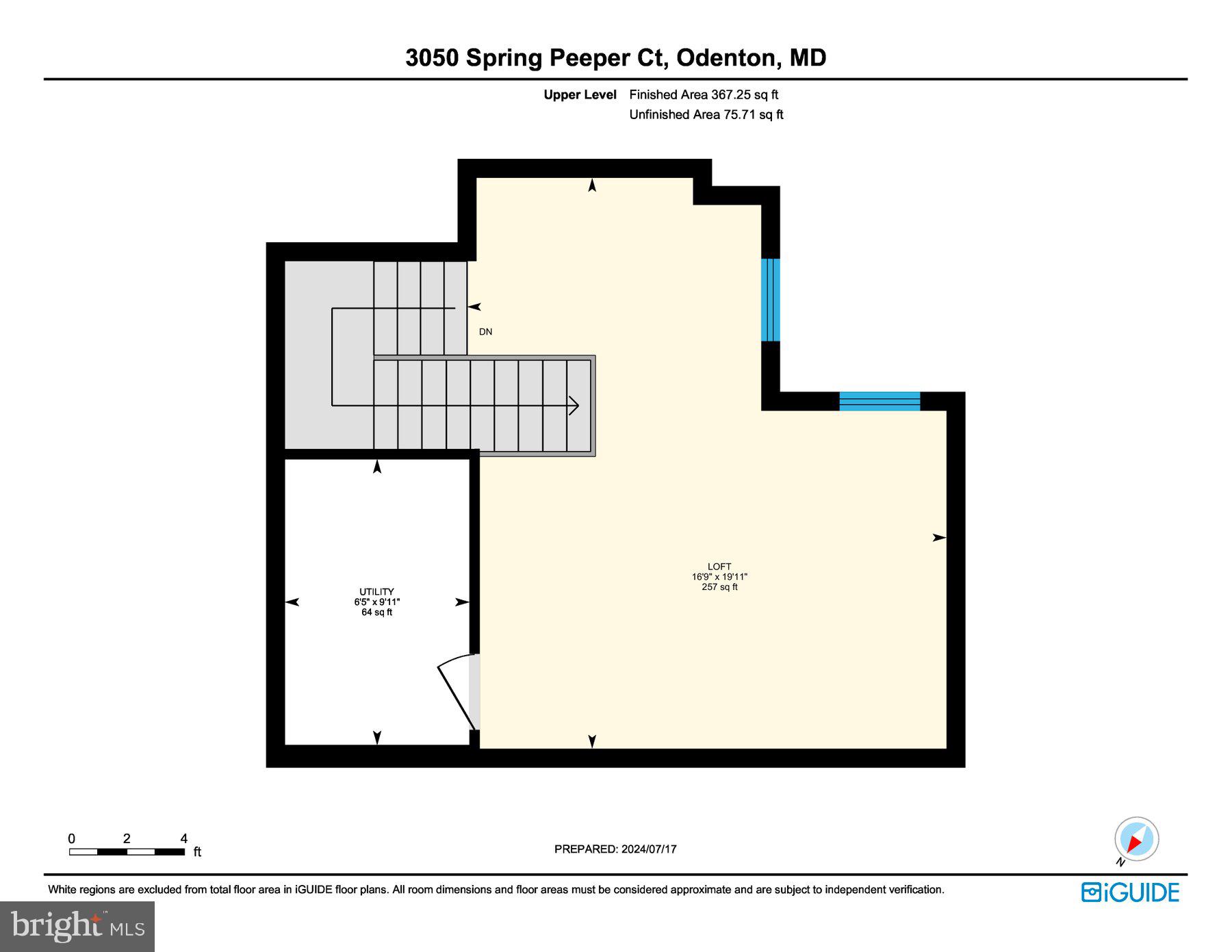 3050 Spring Peeper Court Odenton, MD 21113 - Photo 35 of 40 Upper Level Floor Plan