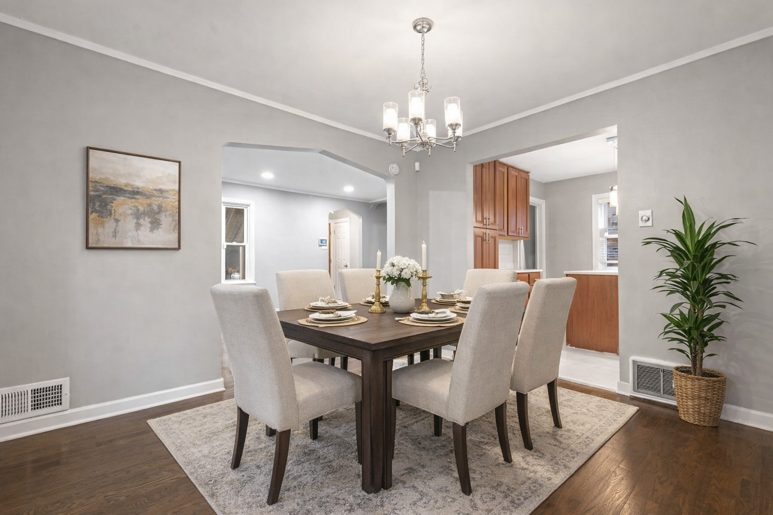 10231 South Rhodes Avenue Chicago, IL 60628 - Photo 3 of 26 a view of a dining room with furniture window and wooden floor