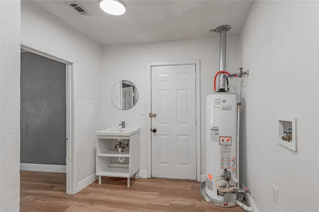 a view of a trees in a yard