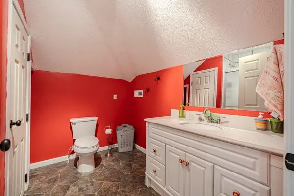 a storage room with washer and dryer