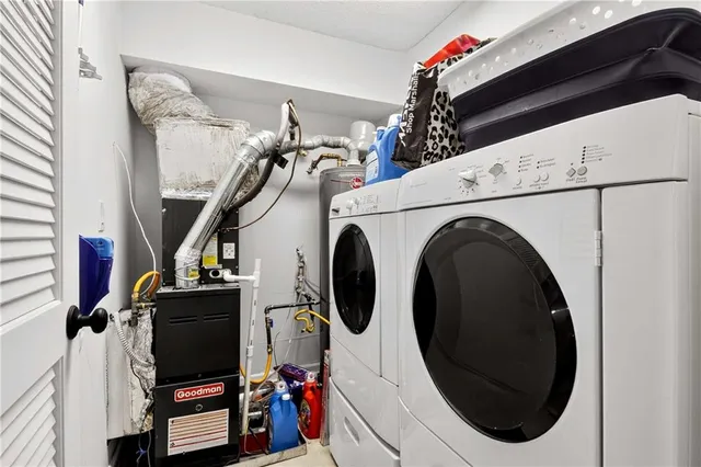 a close view of walk in closet