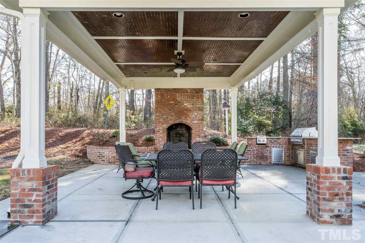 412 Hillcrest Road Apex, NC 27502 - Photo 28 of 30 Wood Burning Masonry Fireplace
