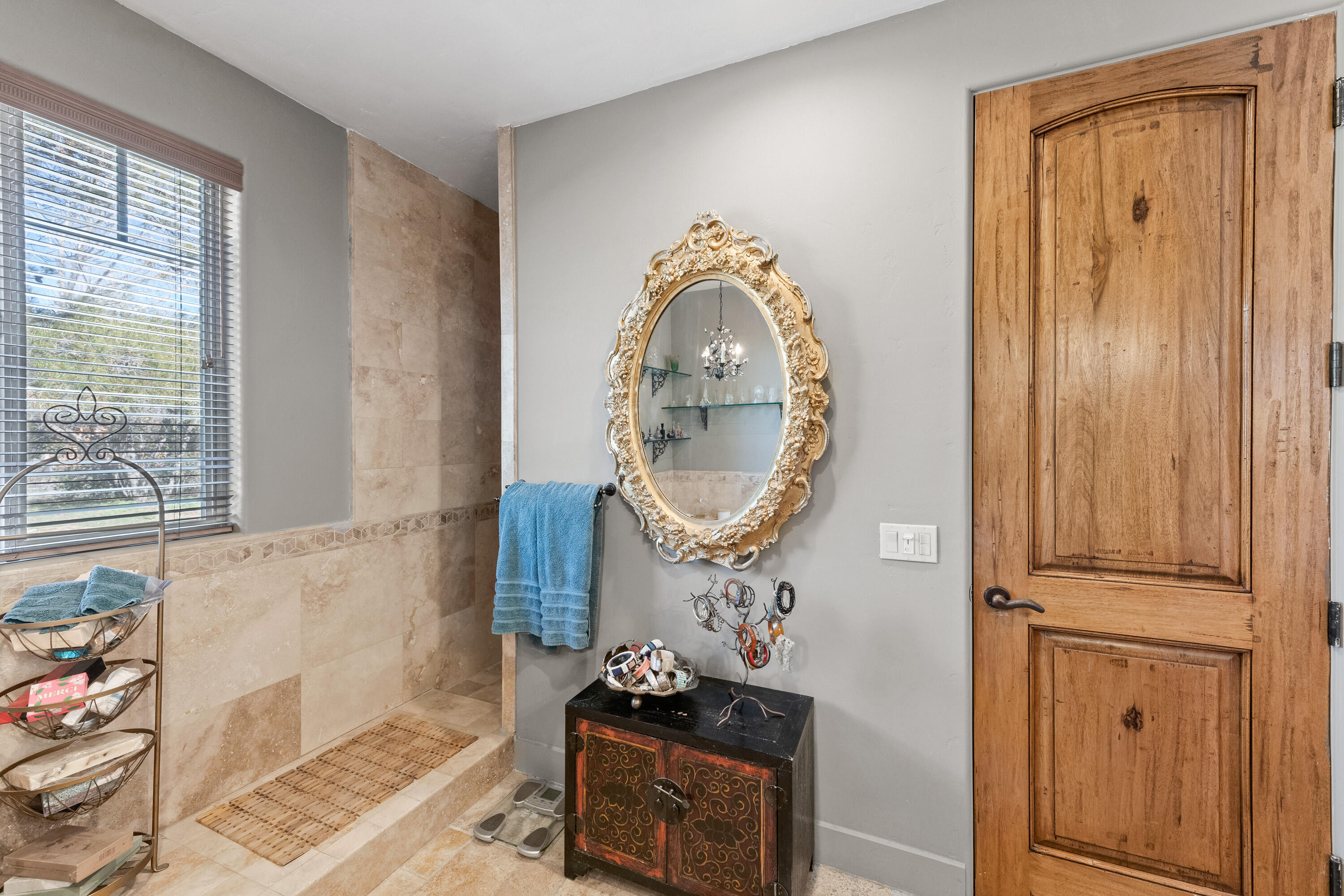 59985 Hop Patch Spring Road Mountain Center, CA 92561 - Photo 21 of 63 Travertine Tile Entry To Shower