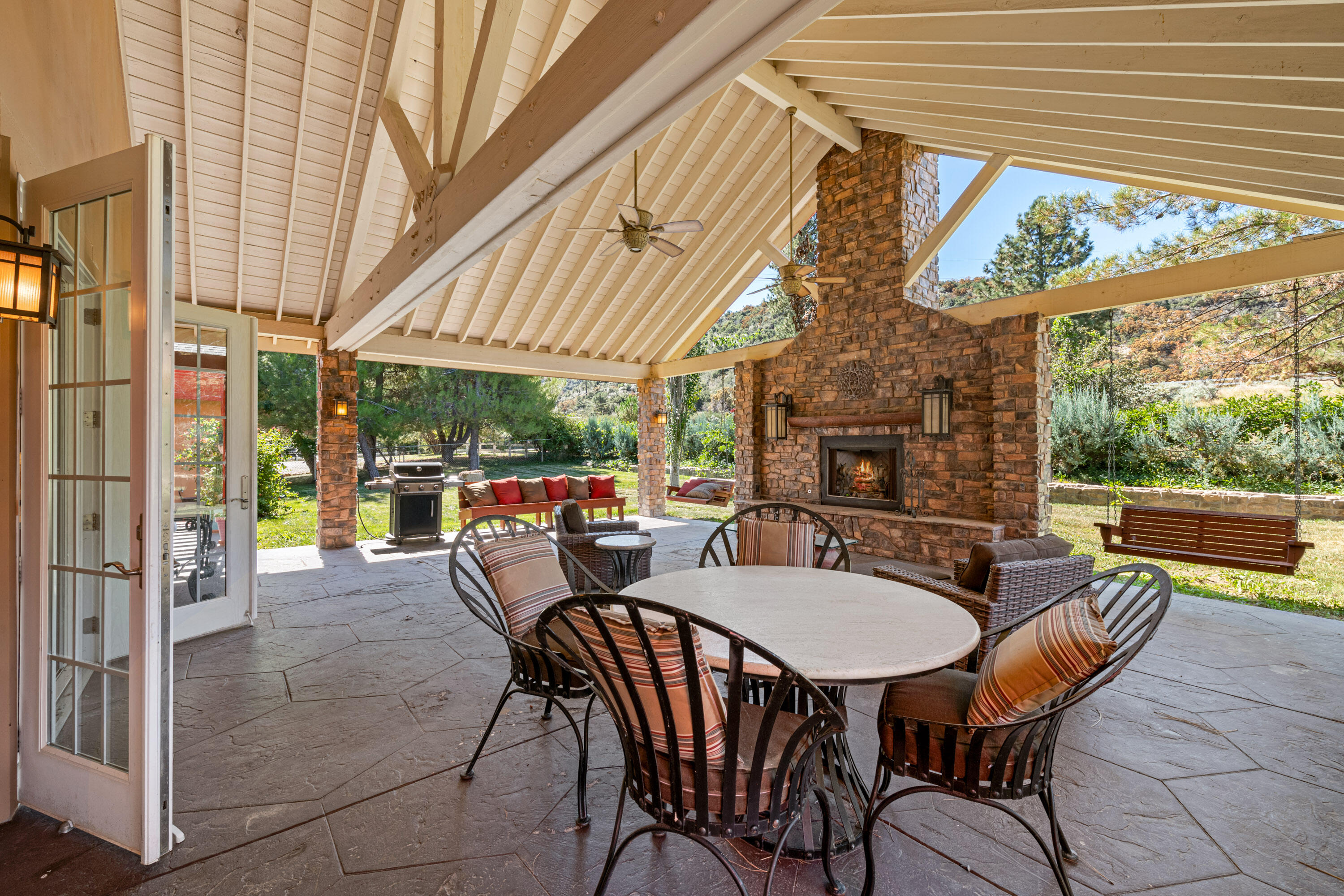 59985 Hop Patch Spring Road Mountain Center, CA 92561 - Photo 37 of 63 Stone Fireplace