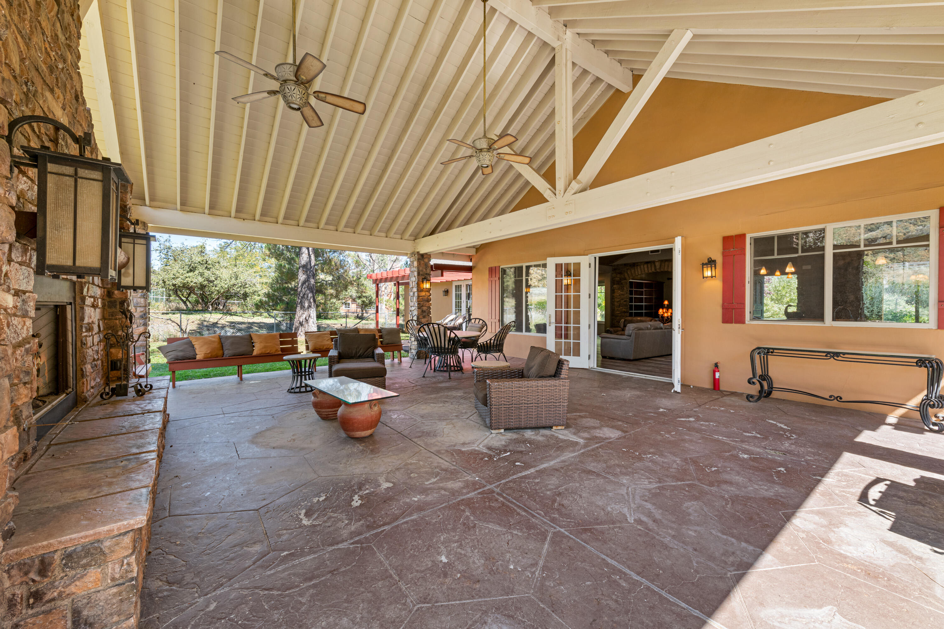 59985 Hop Patch Spring Road Mountain Center, CA 92561 - Photo 38 of 63 a view of a backyard with sitting area