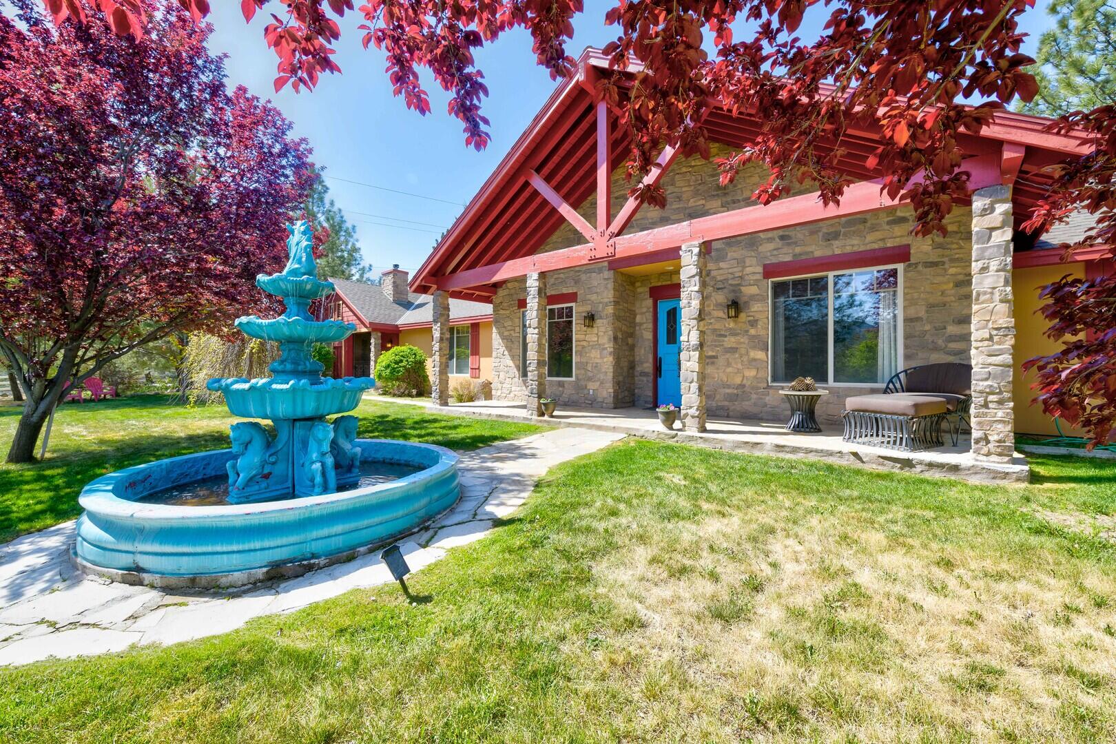59985 Hop Patch Spring Road Mountain Center, CA 92561 - Photo 7 of 63 a view of a house with backyard porch and sitting area