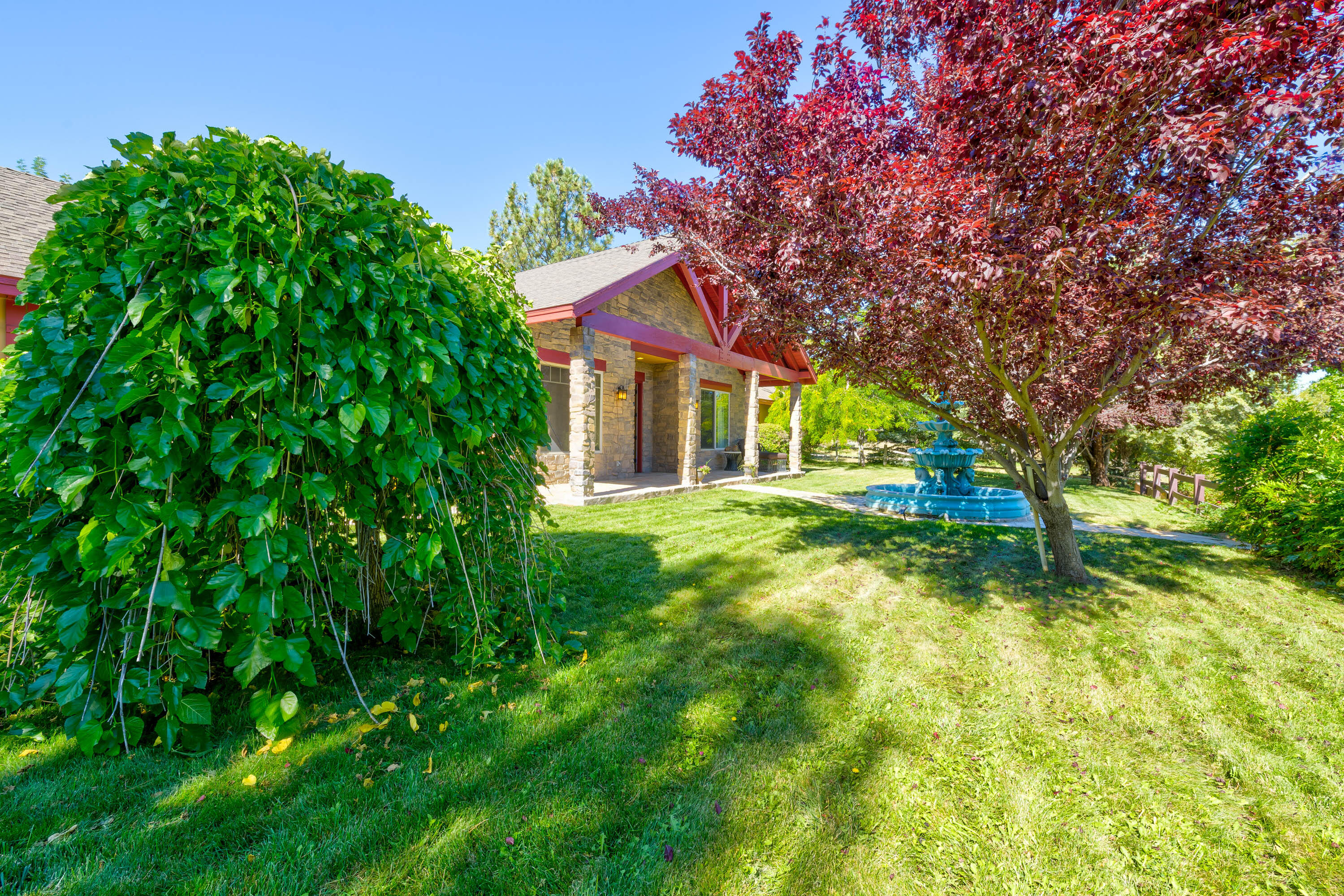 59985 Hop Patch Spring Road Mountain Center, CA 92561 - Photo 8 of 63 a front view of a house with a yard