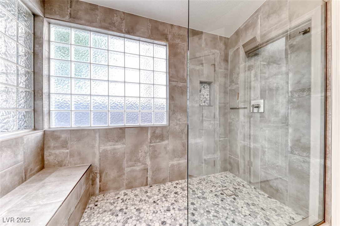 2401 Flower Spring Street Las Vegas, NV 89134 - Photo 28 of 42 Full bathroom featuring a walk in shower