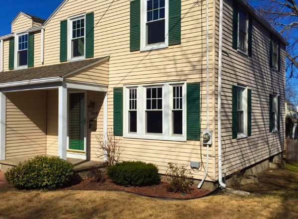 a front view of a house
