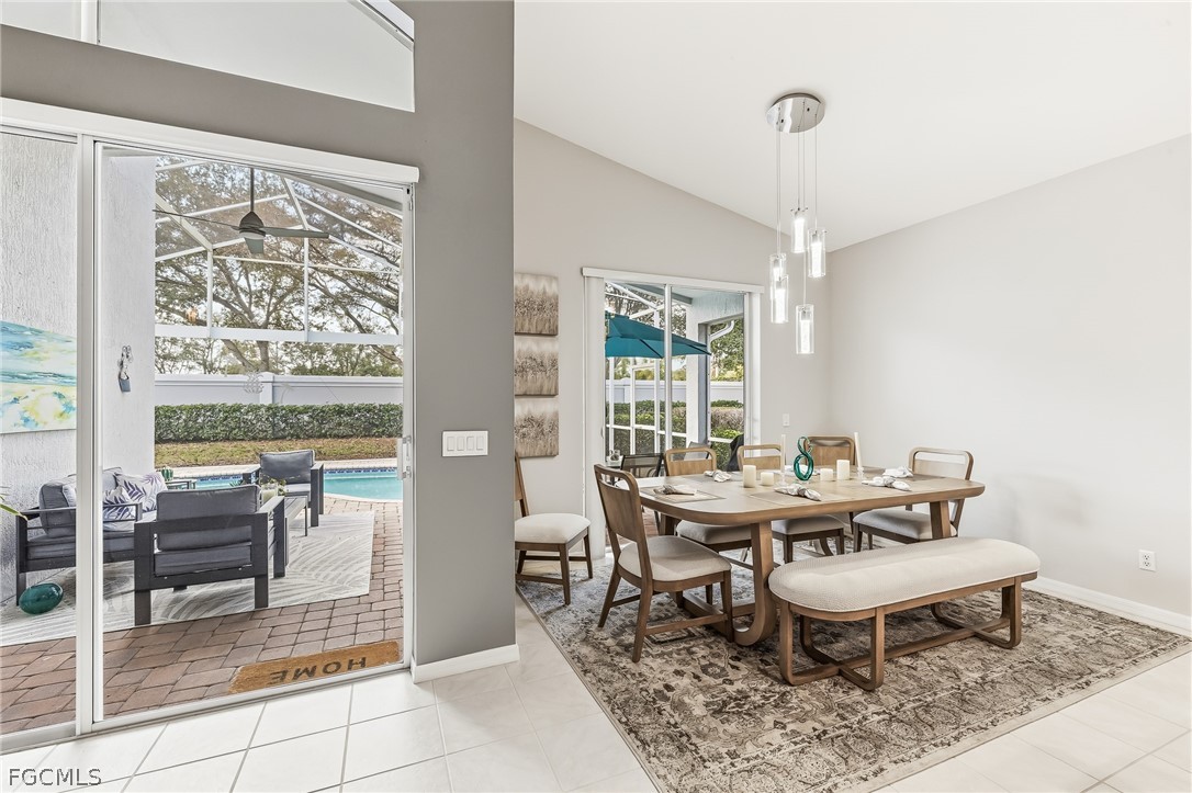 9004 Springview Loop Estero, FL 33928 - Photo 7 of 41 a view of a dining room with furniture window and outside view