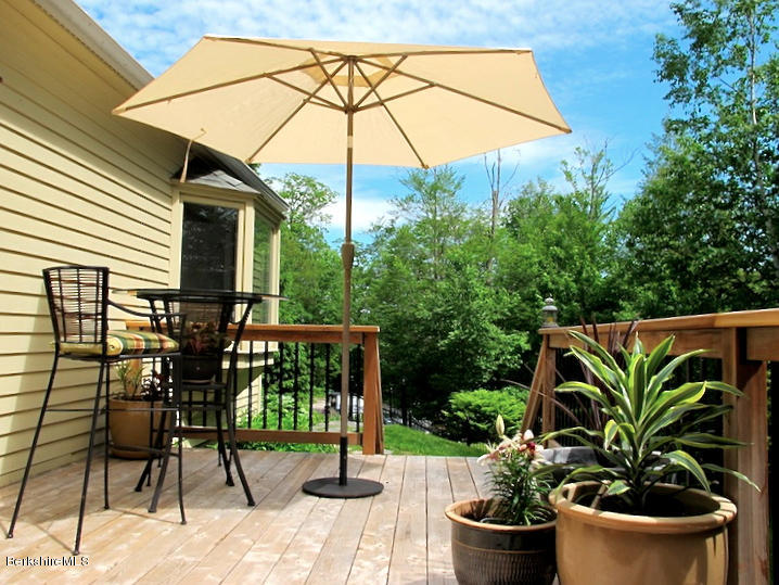 4 Stonebridge Way Tyringham, MA 01264 - Photo 18 of 40 a view of a chair and table in the backyard