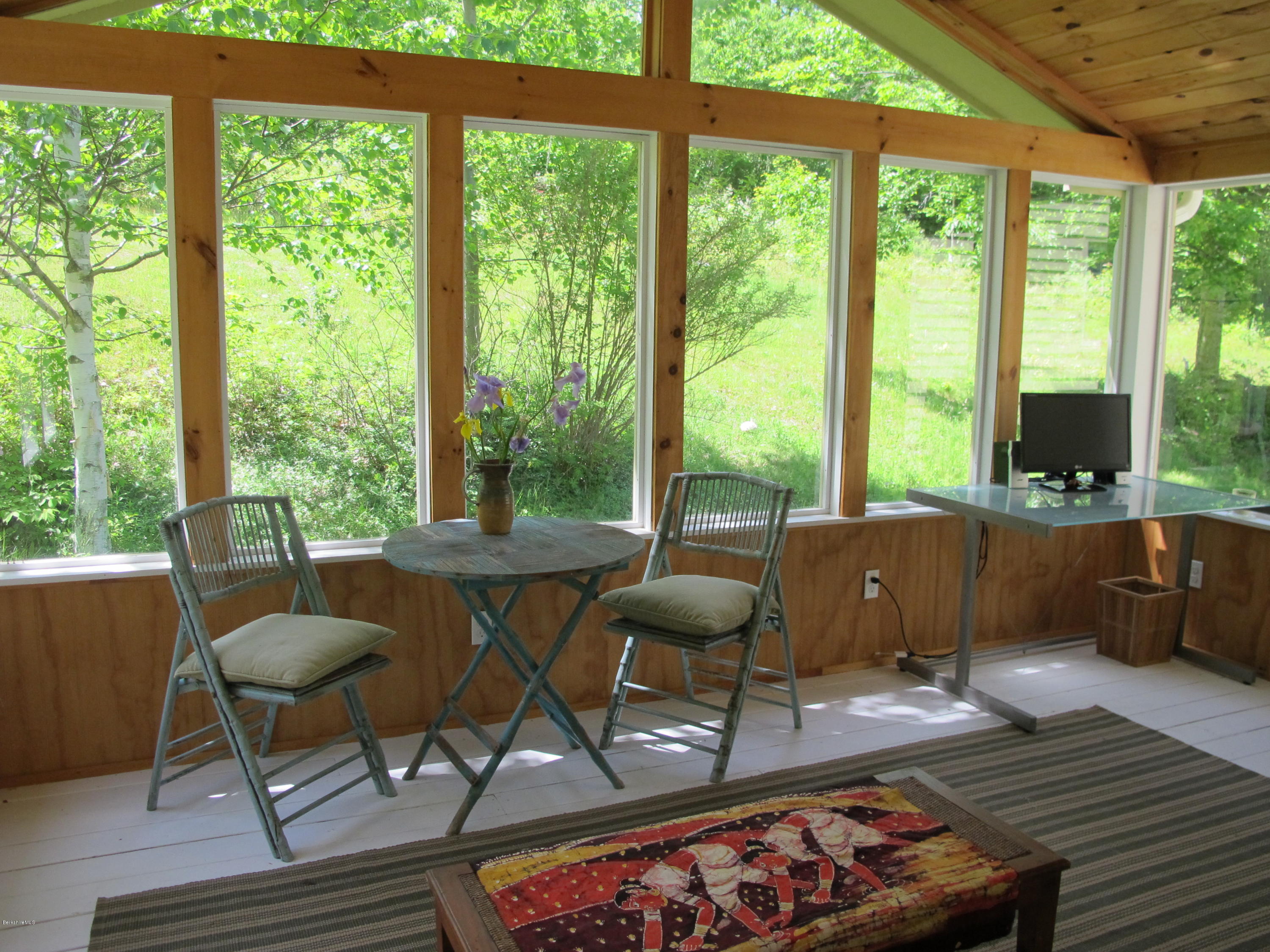 4 Stonebridge Way Tyringham, MA 01264 - Photo 21 of 40 a living room with furniture and a large window