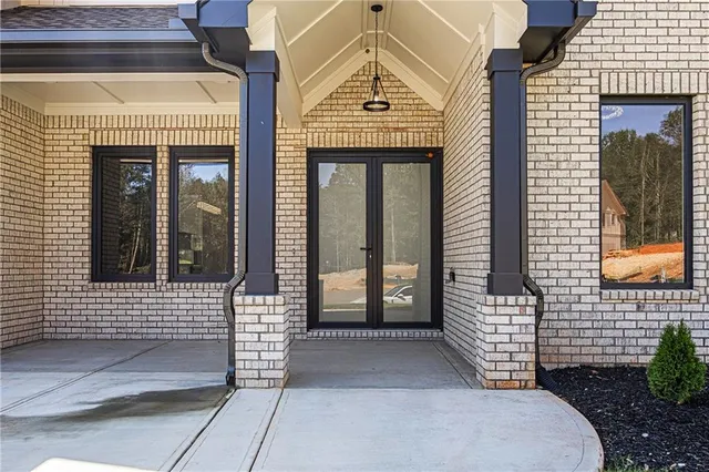 a view of front door of house