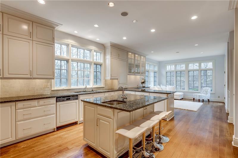 125 Witherow Road Sewickley, PA 15143 - Photo 11 of 25 This kitchen has top of the line appliances(sub zero) granite counters 2 sinks and opens into the family gathering room.