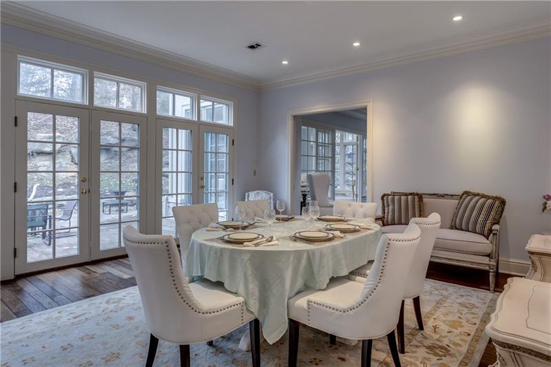 125 Witherow Road Sewickley, PA 15143 - Photo 16 of 25 The Dining Room opens to the back patio, making entertaining a breeze.