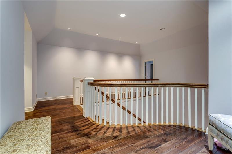 125 Witherow Road Sewickley, PA 15143 - Photo 18 of 25 Going upstairs. Home has wide staircase and wide hallways.
