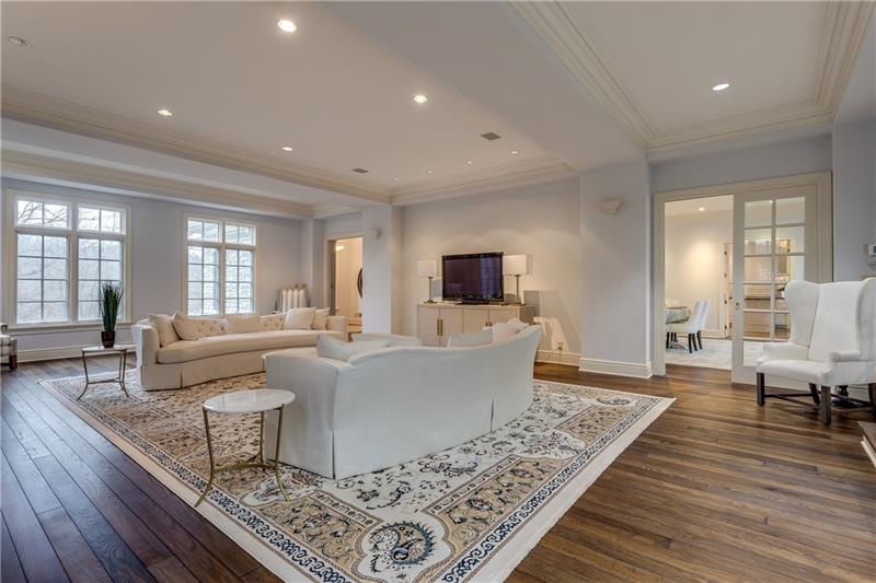 125 Witherow Road Sewickley, PA 15143 - Photo 8 of 25 The Living room is ball room size with high ceilings and beautiful hdrwd floors