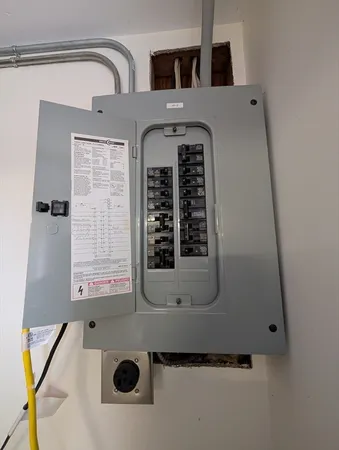 a kitchen with a stove and a microwave