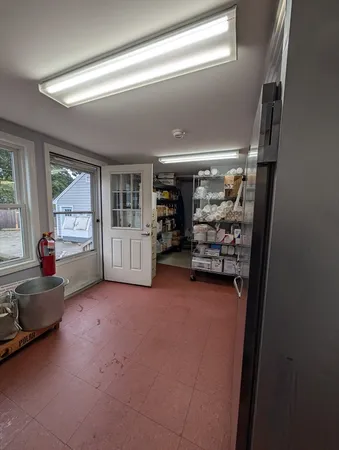 a room with storage and utility