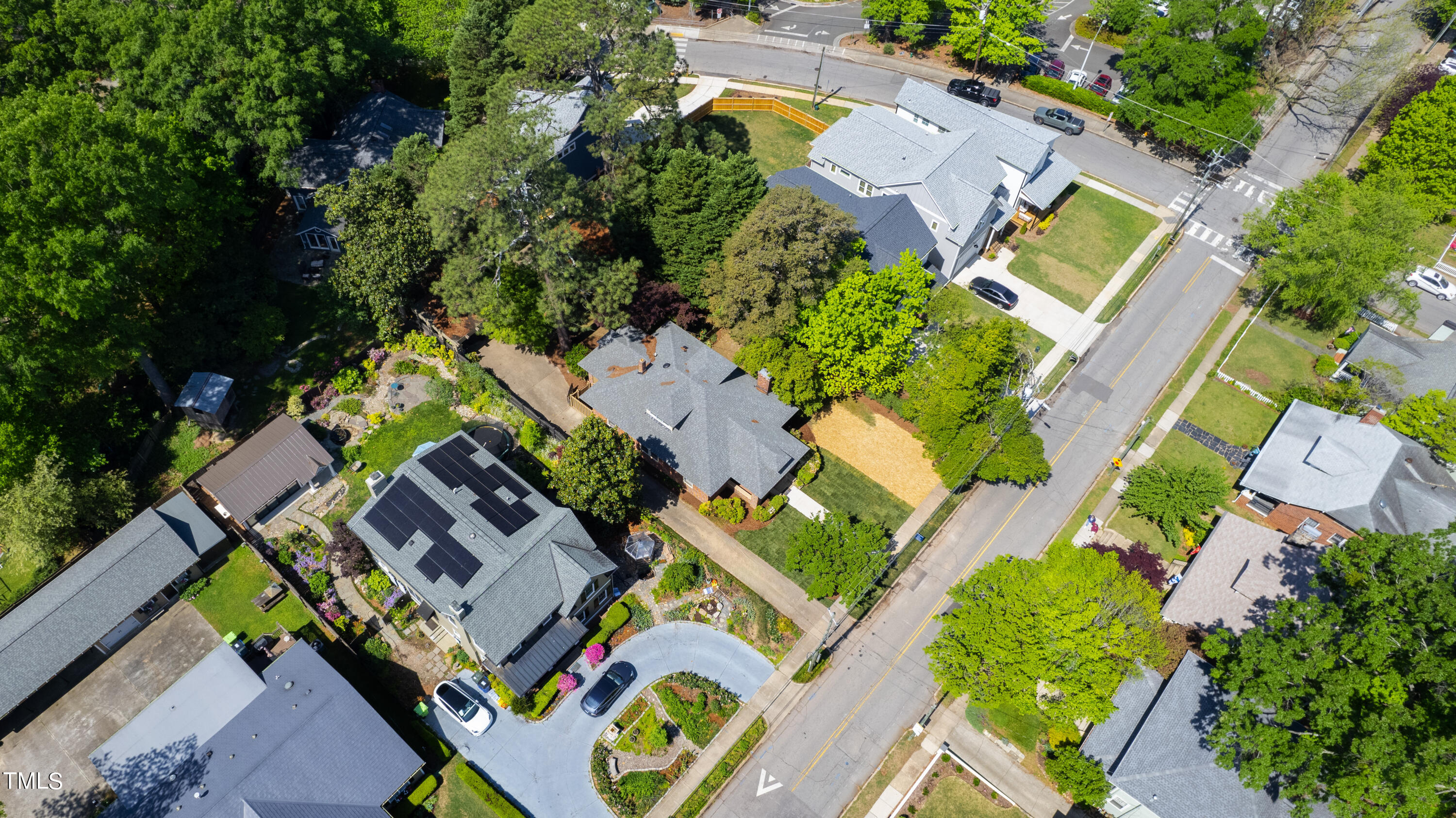 1803 Fairview Road Raleigh, NC 27608 - Photo 46 of 49 an aerial view of a house with a yard