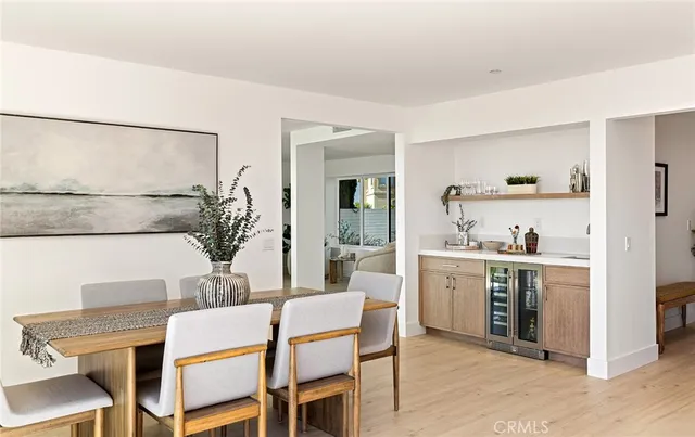 a workspace with furniture and bookshelf