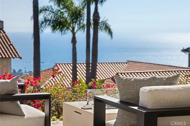 a view of a patio with couches and a table and chairs