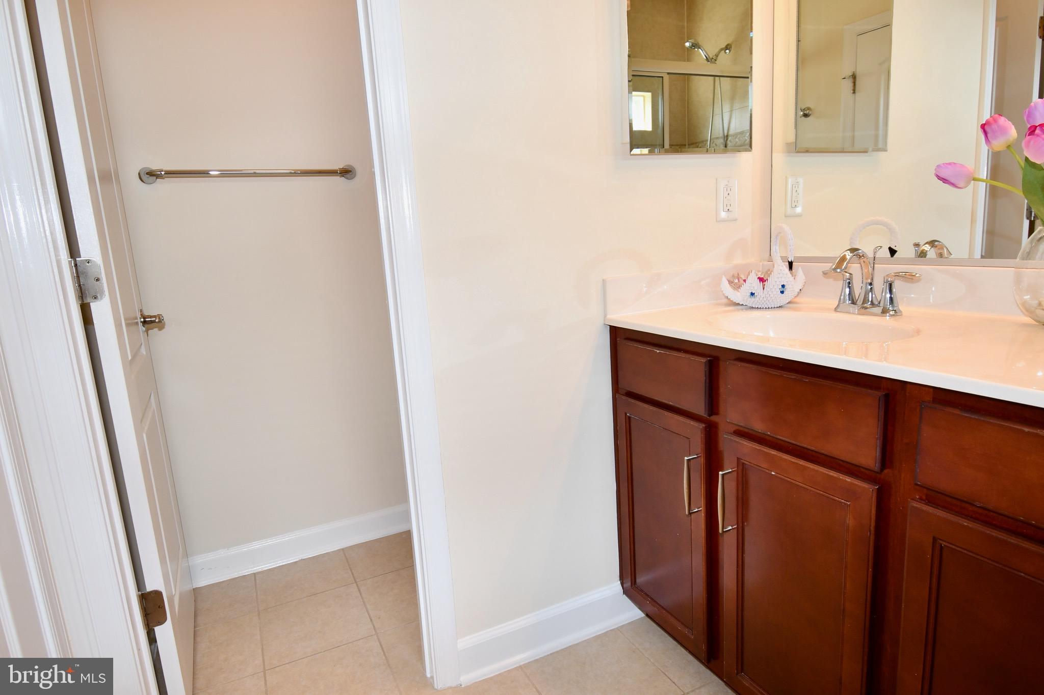 11665 Leesborough Circle Silver Spring, MD 20902 - Photo 63 of 82 a bathroom with a sink a mirror and a vanity