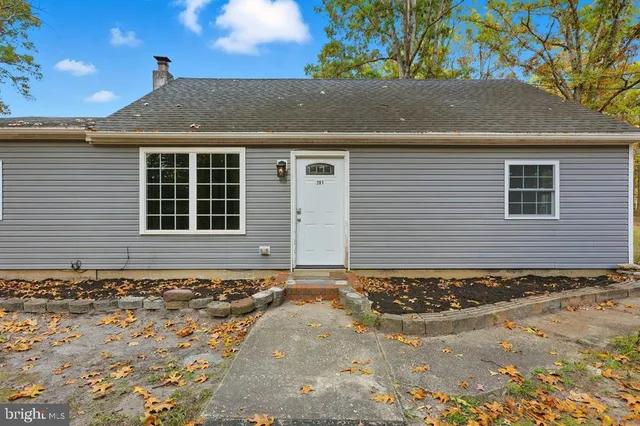 a front view of a house