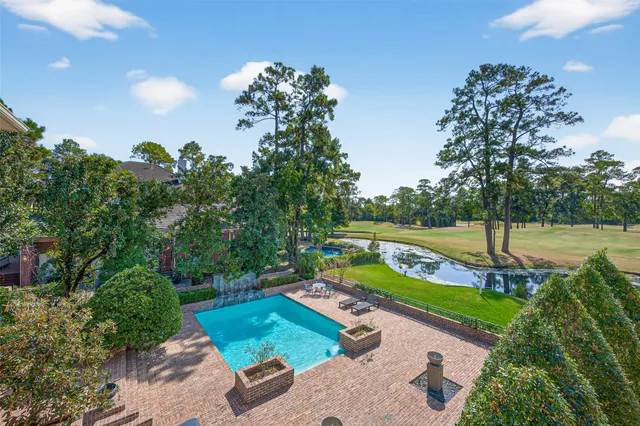 a view of a garden with a pathway