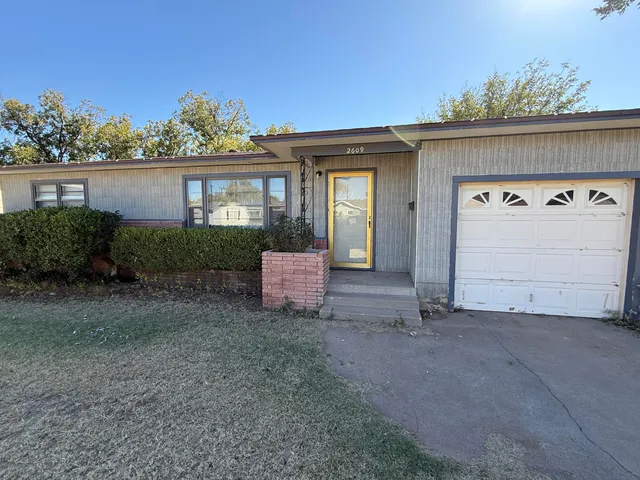 a view of a house with a outdoor space