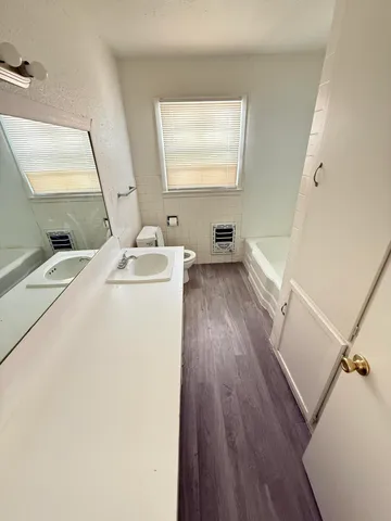 a room with a washer and dryer